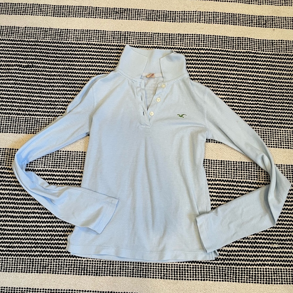 Vintage Hollister long sleeve Polo Size S